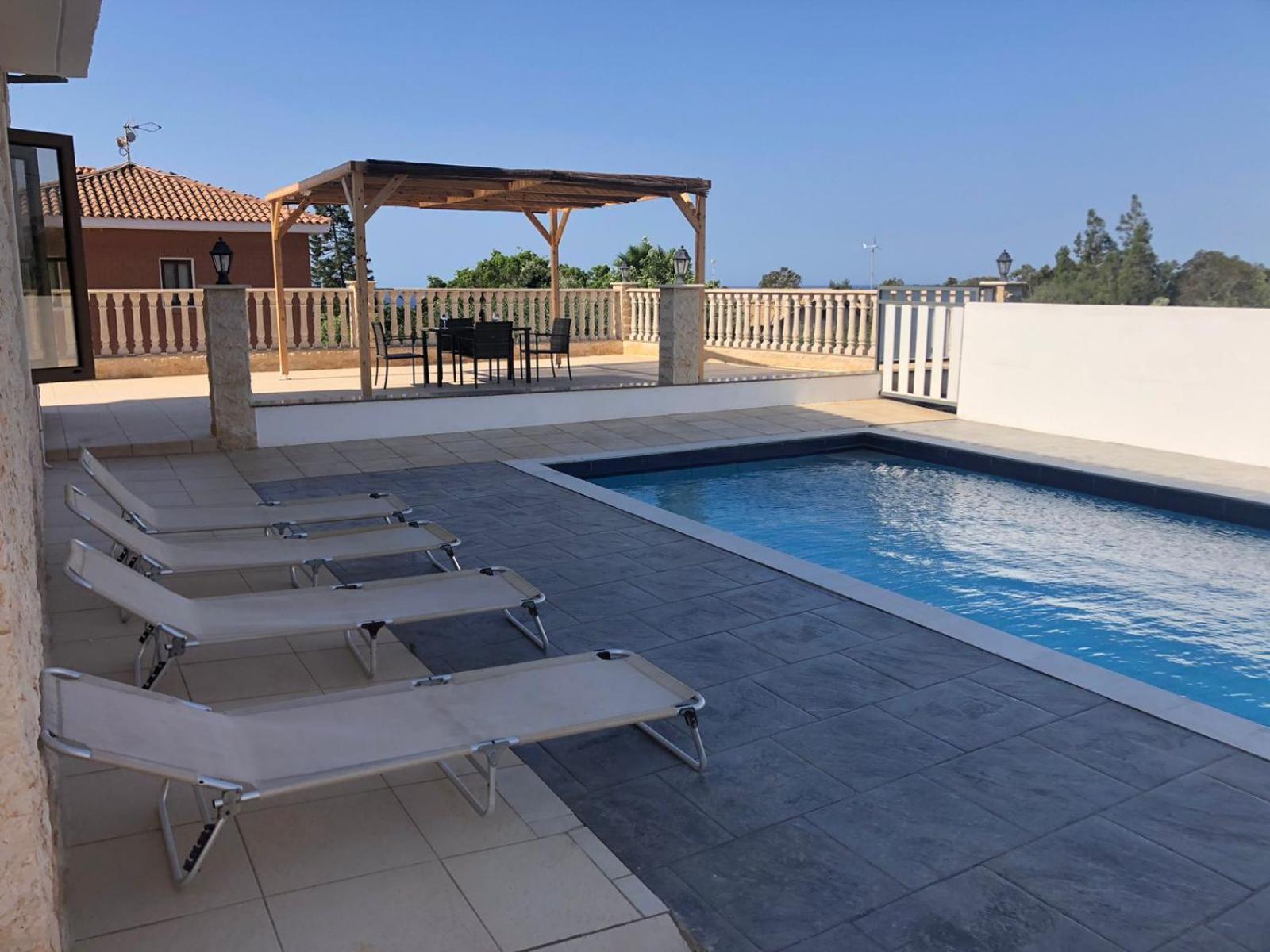On Hill With Swimming Pool, *
